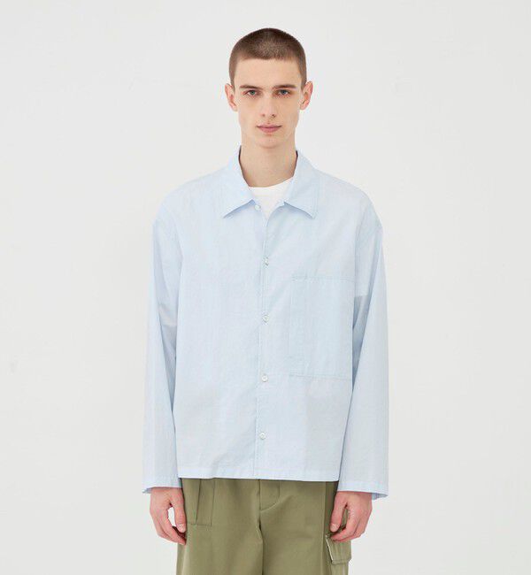 GALERIE VIE「クリスプライトコットン シャツブルゾン」|ブルゾン・スタジャン|