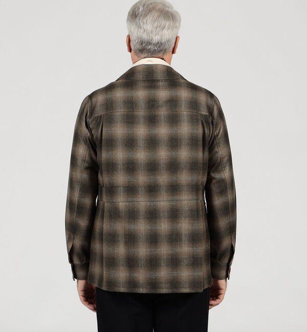 TOMORROWLAND MENS「ウールカシミヤシルク ダブルポケット シャツジャケット SILKAIR LORO PIANA」|ブルゾン・スタジャン|