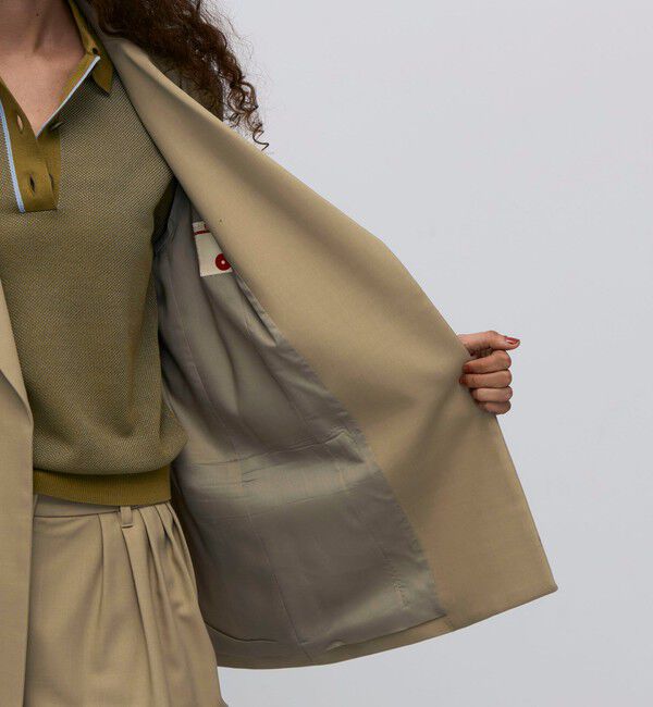 BACCA「ウールドスキン アンボタンシングルジャケット」|テーラードジャケット|