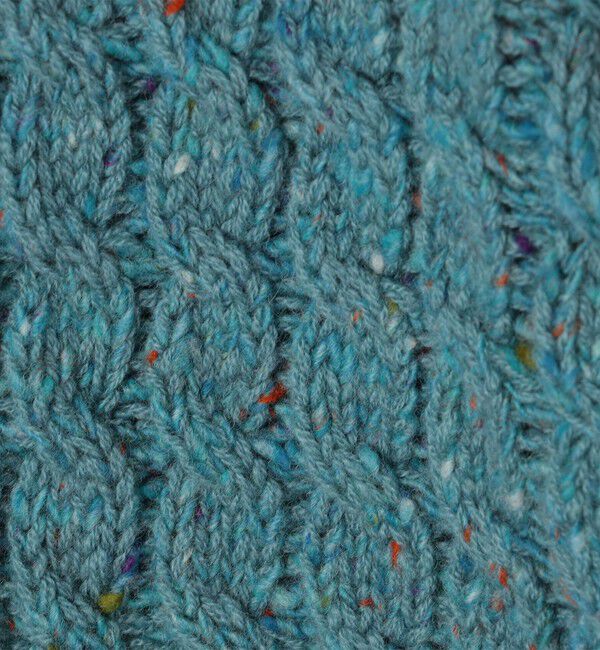 CABaN「ウールネップ ケーブルニットカーディガン」|カーディガン|