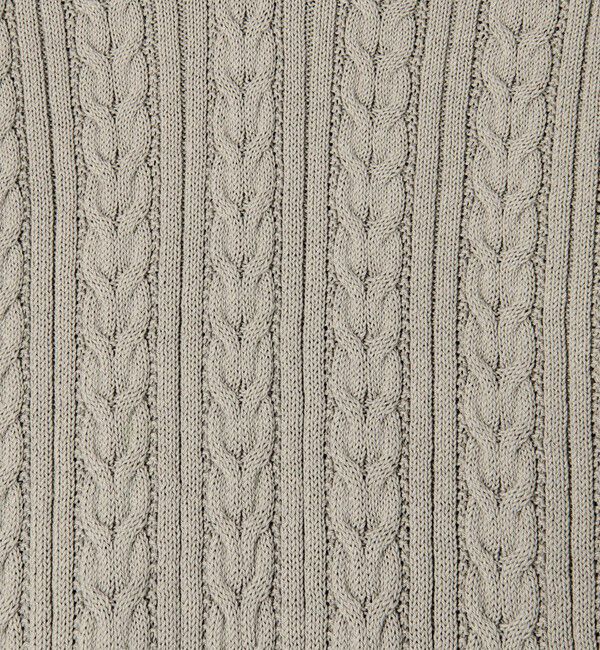 TOMORROWLAND MENS「コットンケーブル Vネックニット」|ニット・セーター|