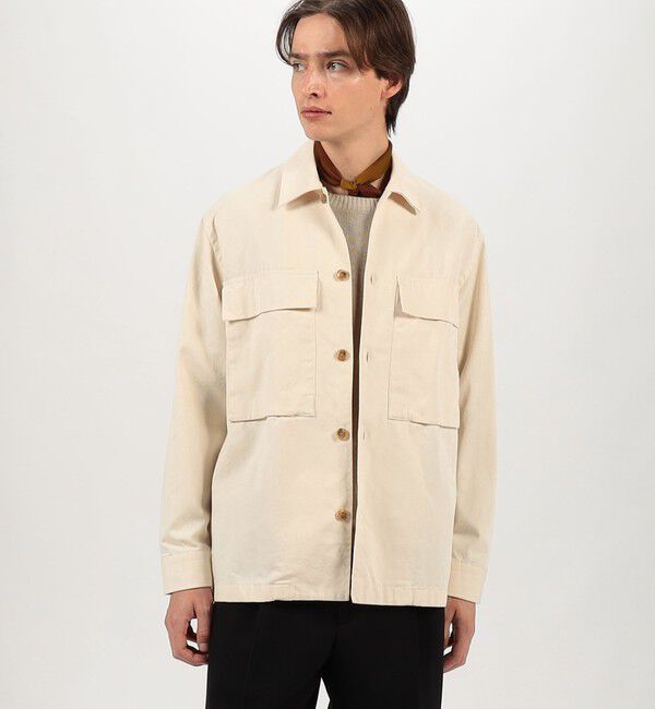 TOMORROWLAND MENS「【WEB先行予約・別注】GUY ROVER コットン オーバーシャツ」|ブルゾン・スタジャン|
