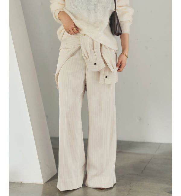 Plage「Pin stripe パンツ」|スラックス|