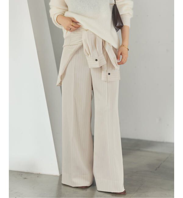 Plage「Pin stripe パンツ」|スラックス|