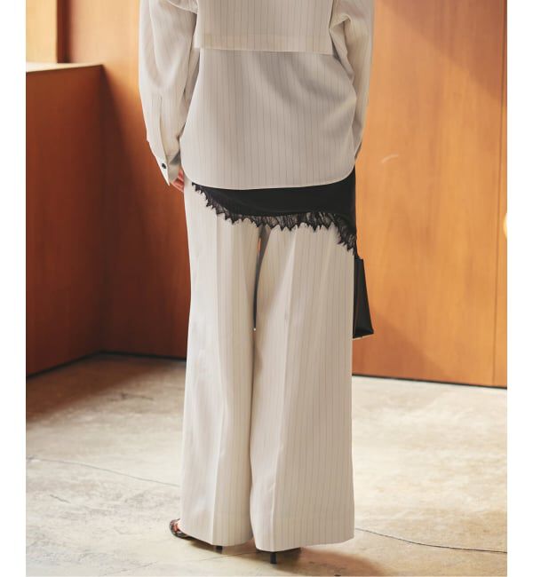 Plage「Pin stripe パンツ」|スラックス|