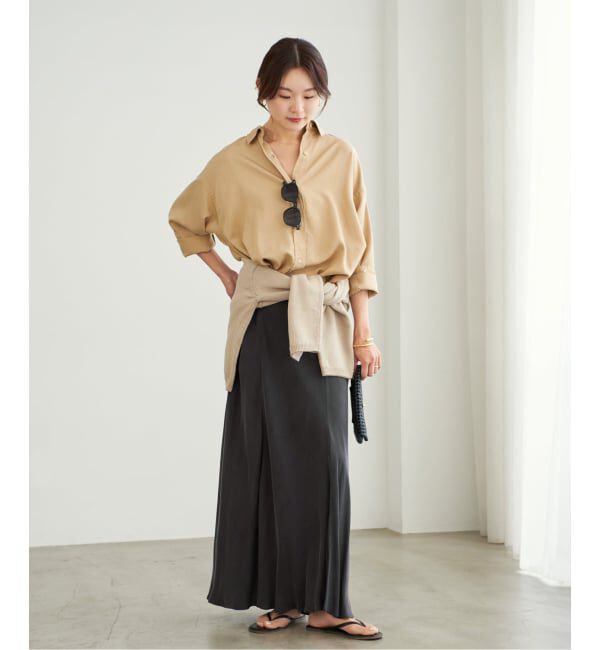 Plage「《追加予約》Washable Fibril ロングスカート」|スカート|