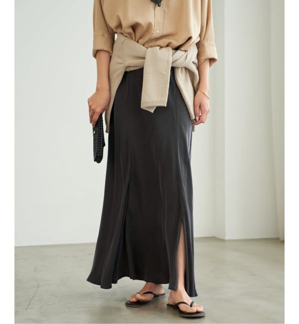 Plage「《追加予約》Washable Fibril ロングスカート」|スカート|