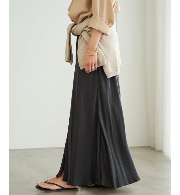 Plage「《追加予約》Washable Fibril ロングスカート」|スカート|