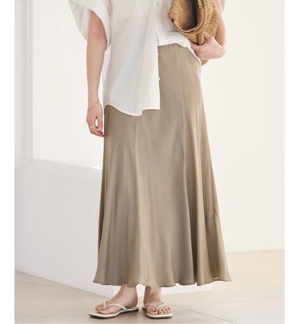 Plage「《追加予約》Washable Fibril ロングスカート」|スカート|