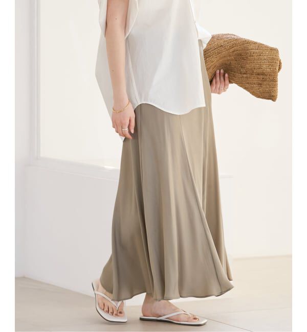 Plage「《追加予約》Washable Fibril ロングスカート」|スカート|