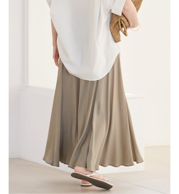 Plage「《追加予約》Washable Fibril ロングスカート」|スカート|