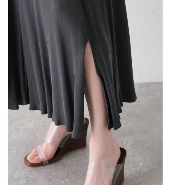 Plage「《追加予約》Washable Fibril ロングスカート」|スカート|