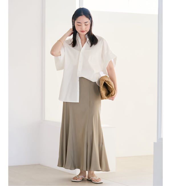 Plage「《追加予約》Washable Fibril ロングスカート」|スカート|