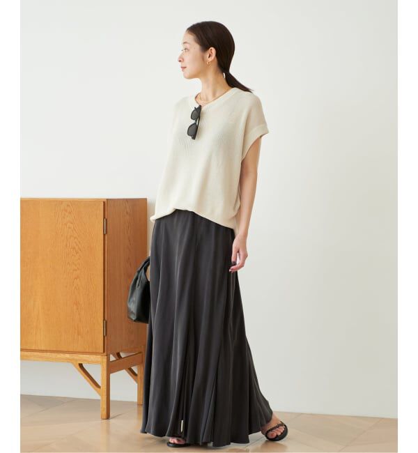 Plage「《追加予約》Washable Fibril ロングスカート」|スカート|