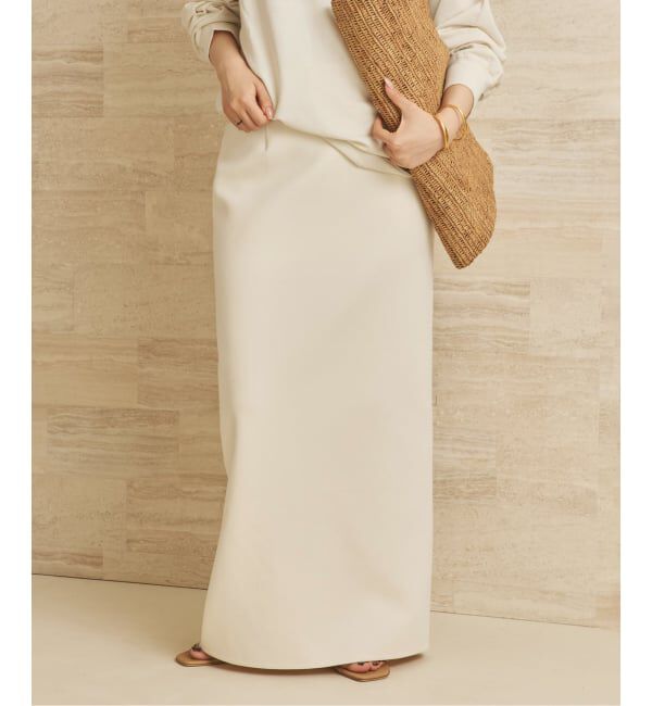 Plage「《追加予約》air jersey tight スカート 2」|スカート|ホワイト
