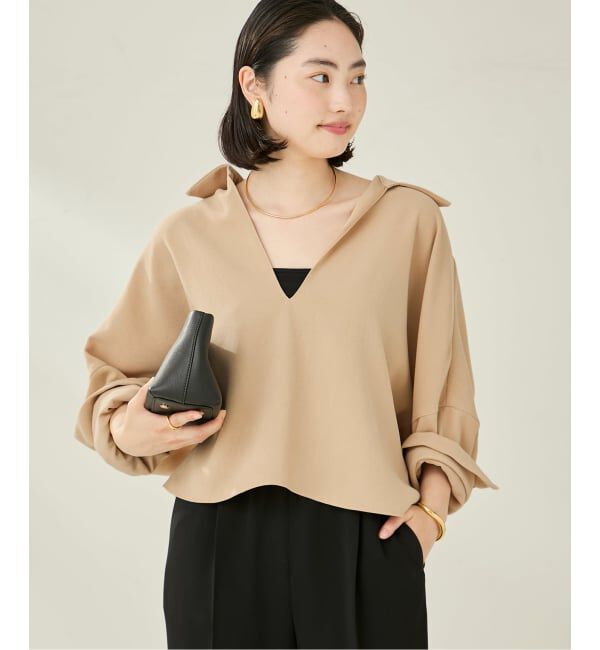 Plage「《追加予約》GEORGETTE SKIPPER ブラウス」|シャツ・ブラウス|