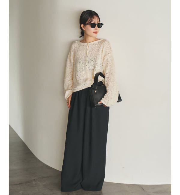 Plage「《追加予約》Fringe yarn カーディガン 2」|カーディガン|