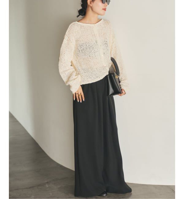 Plage「《追加予約》Fringe yarn カーディガン 2」|カーディガン|