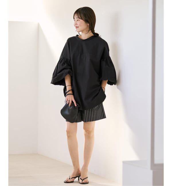 Plage「《一部店舗・WEB限定追加予約》オックスボリュームブラウス」|シャツ・ブラウス|