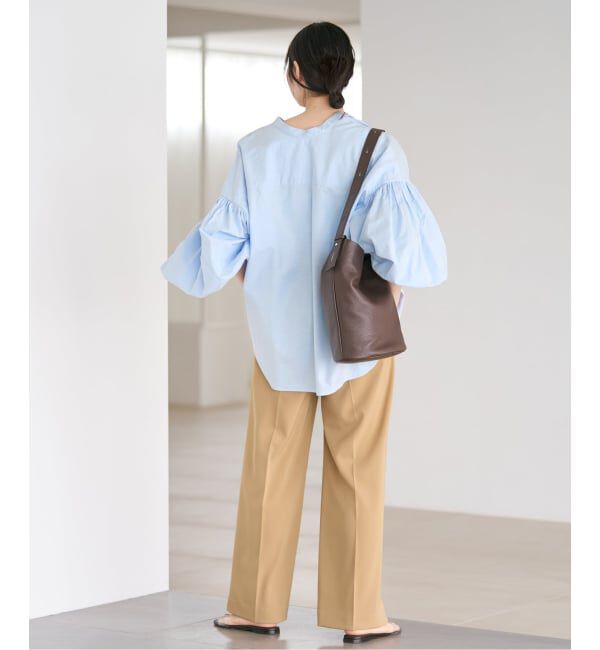 Plage「《一部店舗・WEB限定追加予約》オックスボリュームブラウス」|シャツ・ブラウス|