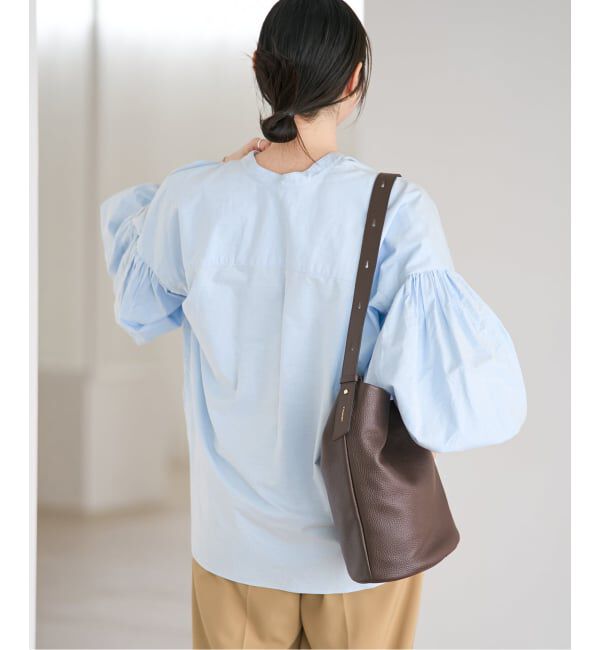 Plage「《一部店舗・WEB限定追加予約》オックスボリュームブラウス」|シャツ・ブラウス|