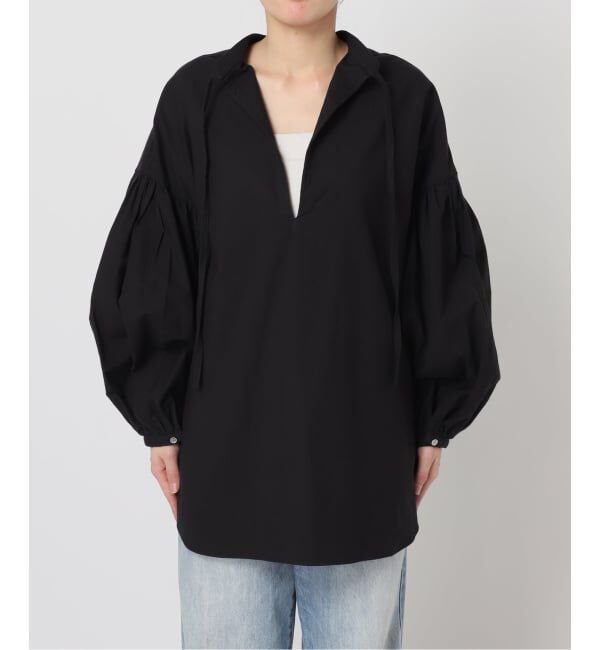 Plage「《一部店舗・WEB限定追加予約》オックスボリュームブラウス」|シャツ・ブラウス|