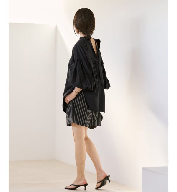 Plage「《一部店舗・WEB限定追加予約》オックスボリュームブラウス」|シャツ・ブラウス|