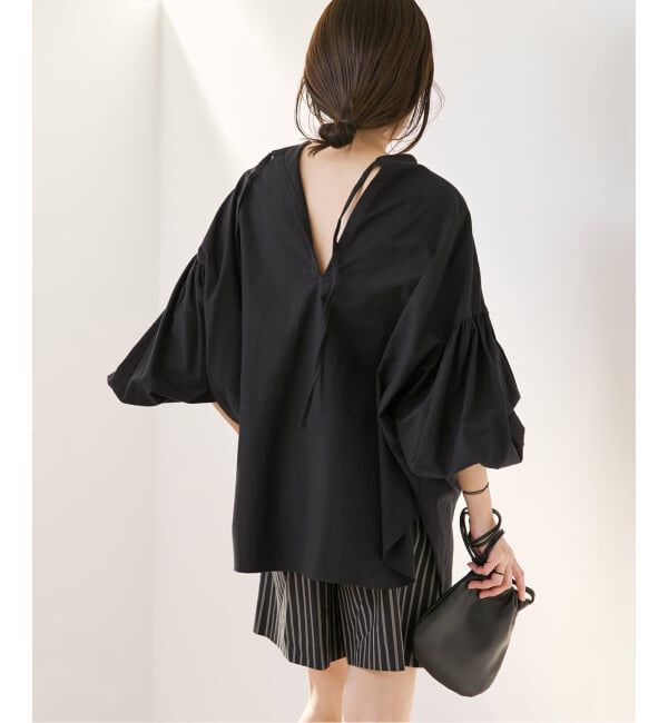 Plage「《一部店舗・WEB限定追加予約》オックスボリュームブラウス」|シャツ・ブラウス|