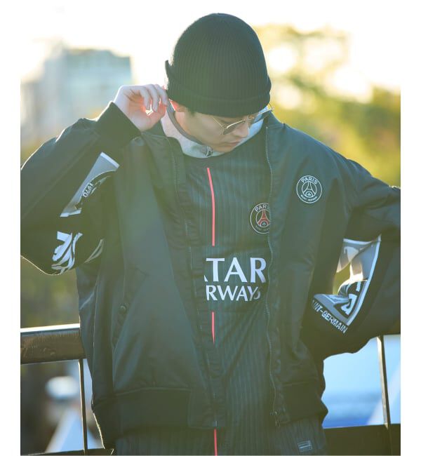 Paris Saint-Germain「【Paris Saint-Germain / パリ・サン＝ジェルマン】 JP Vintage Scarf Bomber」|ブルゾン・スタジャン|
