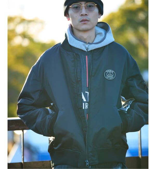 Paris Saint-Germain「【Paris Saint-Germain / パリ・サン＝ジェルマン】 JP Vintage Scarf Bomber」|ブルゾン・スタジャン|