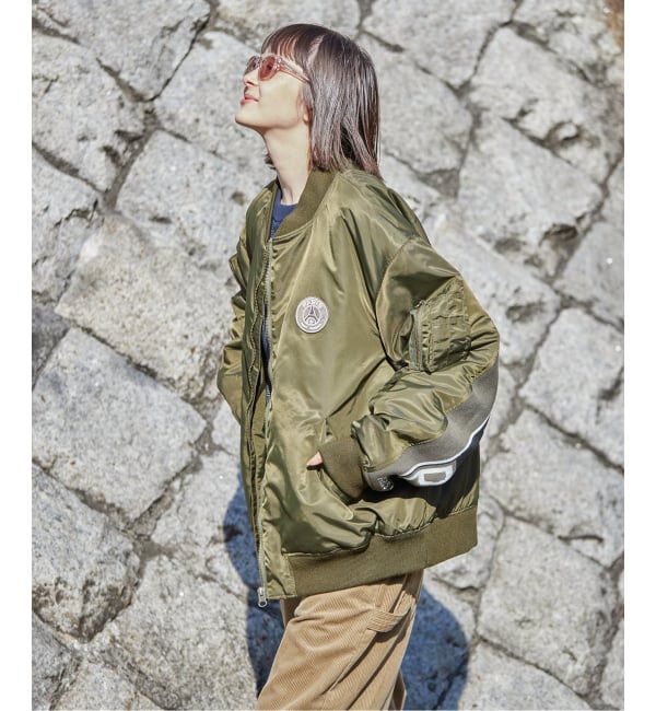 Paris Saint-Germain「【Paris Saint-Germain / パリ・サン＝ジェルマン】 JP Vintage Scarf Bomber」|ブルゾン・スタジャン|