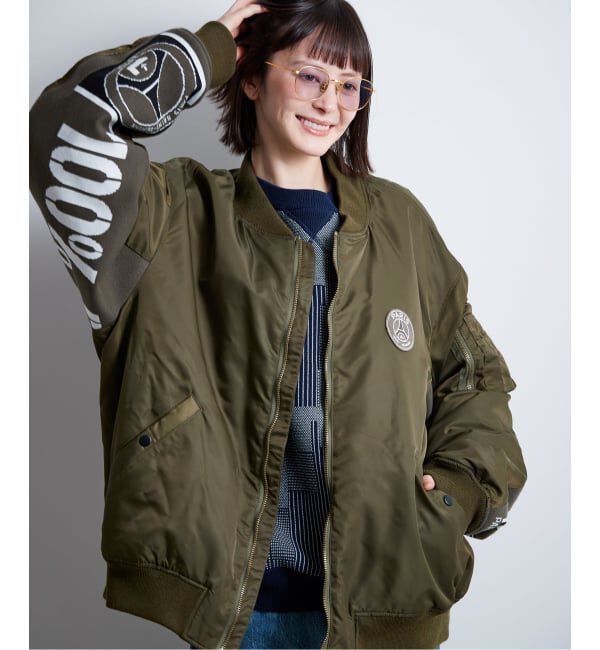 Paris Saint-Germain「【Paris Saint-Germain / パリ・サン＝ジェルマン】 JP Vintage Scarf Bomber」|ブルゾン・スタジャン|