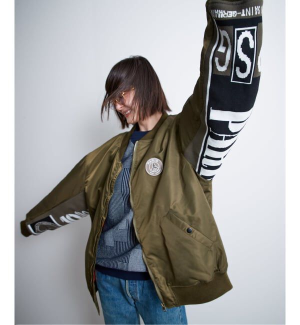 Paris Saint-Germain「【Paris Saint-Germain / パリ・サン＝ジェルマン】 JP Vintage Scarf Bomber」|ブルゾン・スタジャン|
