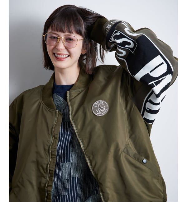 Paris Saint-Germain「【Paris Saint-Germain / パリ・サン＝ジェルマン】 JP Vintage Scarf Bomber」|ブルゾン・スタジャン|