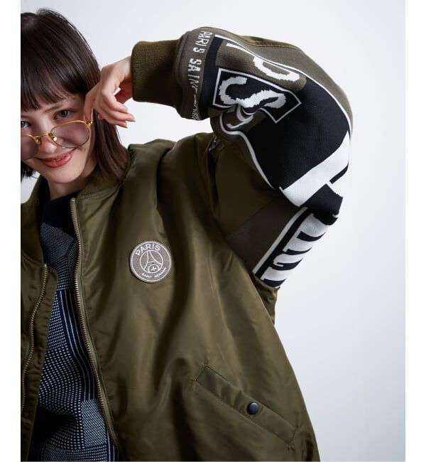 Paris Saint-Germain「【Paris Saint-Germain / パリ・サン＝ジェルマン】 JP Vintage Scarf Bomber」|ブルゾン・スタジャン|