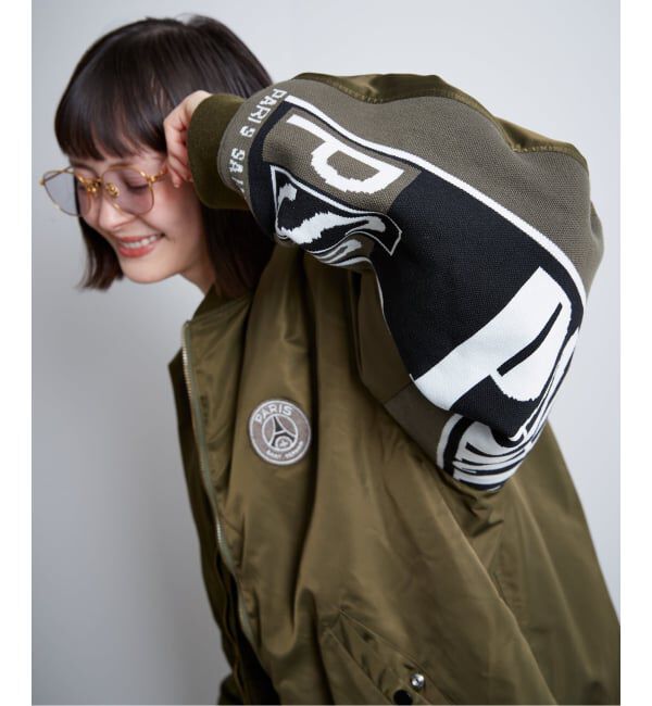 Paris Saint-Germain「【Paris Saint-Germain / パリ・サン＝ジェルマン】 JP Vintage Scarf Bomber」|ブルゾン・スタジャン|