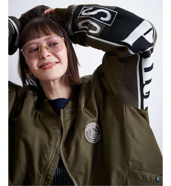 Paris Saint-Germain「【Paris Saint-Germain / パリ・サン＝ジェルマン】 JP Vintage Scarf Bomber」|ブルゾン・スタジャン|