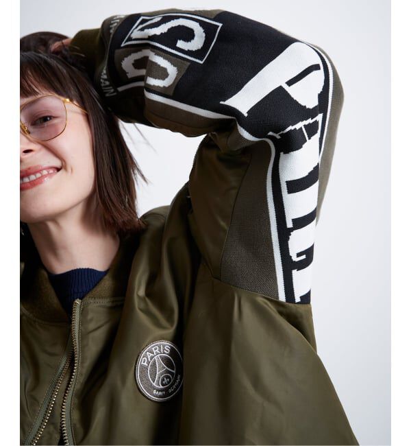 Paris Saint-Germain「【Paris Saint-Germain / パリ・サン＝ジェルマン】 JP Vintage Scarf Bomber」|ブルゾン・スタジャン|