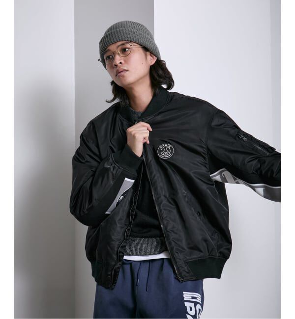 Paris Saint-Germain「【Paris Saint-Germain / パリ・サン＝ジェルマン】 JP Vintage Scarf Bomber」|ブルゾン・スタジャン|