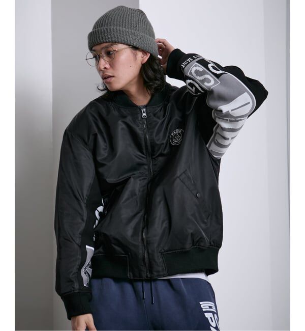 Paris Saint-Germain「【Paris Saint-Germain / パリ・サン＝ジェルマン】 JP Vintage Scarf Bomber」|ブルゾン・スタジャン|