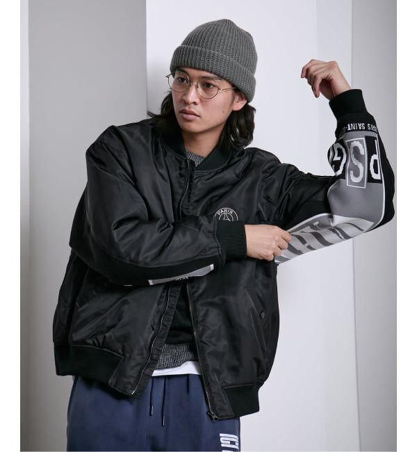 Paris Saint-Germain「【Paris Saint-Germain / パリ・サン＝ジェルマン】 JP Vintage Scarf Bomber」|ブルゾン・スタジャン|