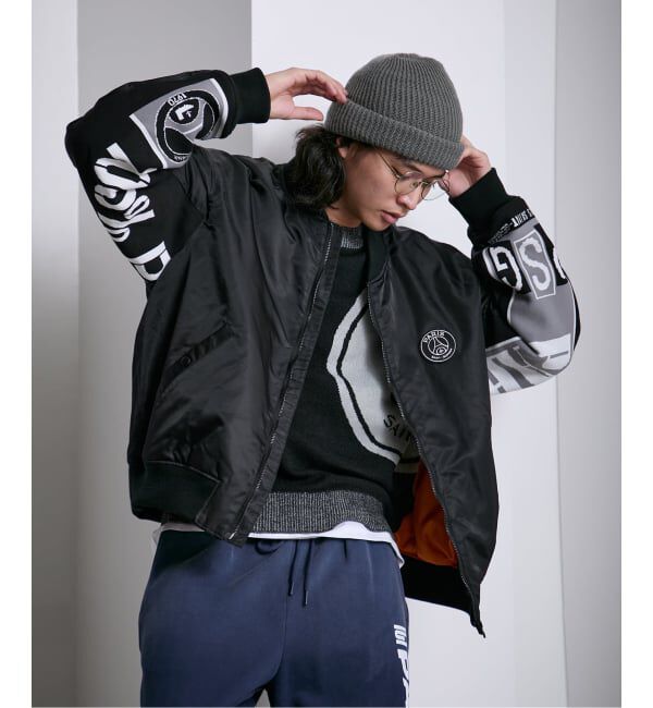Paris Saint-Germain「【Paris Saint-Germain / パリ・サン＝ジェルマン】 JP Vintage Scarf Bomber」|ブルゾン・スタジャン|