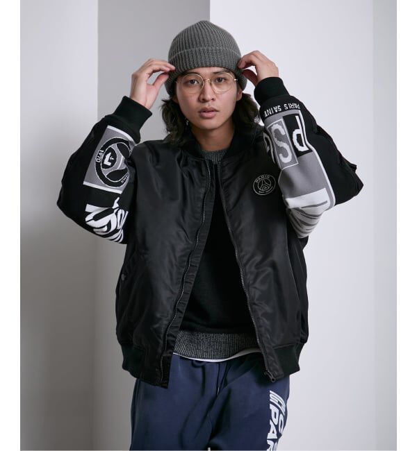 Paris Saint-Germain「【Paris Saint-Germain / パリ・サン＝ジェルマン】 JP Vintage Scarf Bomber」|ブルゾン・スタジャン|