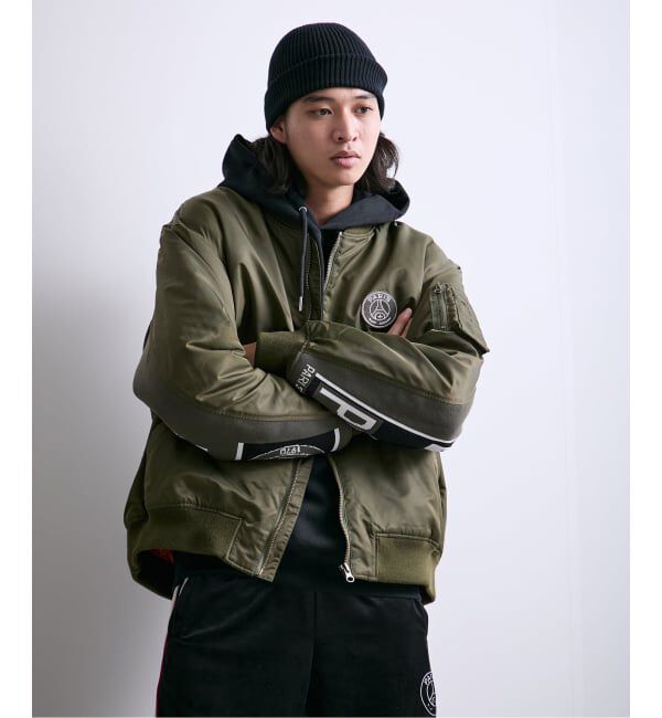 Paris Saint-Germain「【Paris Saint-Germain / パリ・サン＝ジェルマン】 JP Vintage Scarf Bomber」|ブルゾン・スタジャン|
