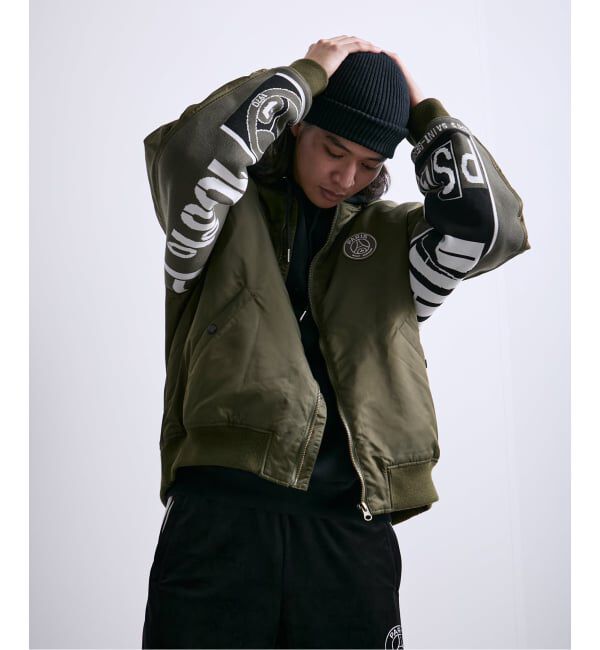 Paris Saint-Germain「【Paris Saint-Germain / パリ・サン＝ジェルマン】 JP Vintage Scarf Bomber」|ブルゾン・スタジャン|