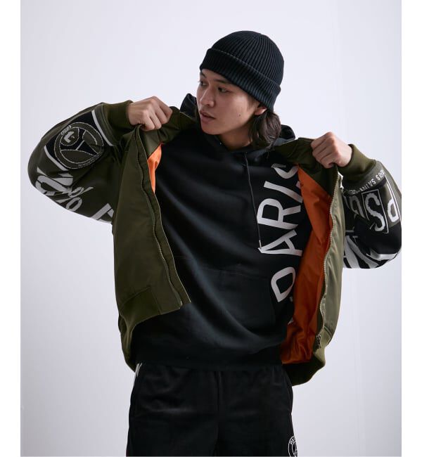 Paris Saint-Germain「【Paris Saint-Germain / パリ・サン＝ジェルマン】 JP Vintage Scarf Bomber」|ブルゾン・スタジャン|