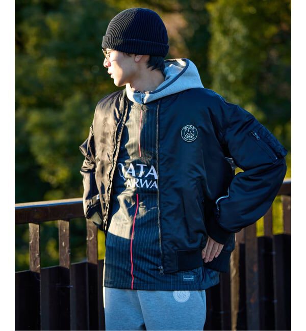 Paris Saint-Germain「【Paris Saint-Germain / パリ・サン＝ジェルマン】 JP Vintage Scarf Bomber」|ブルゾン・スタジャン|