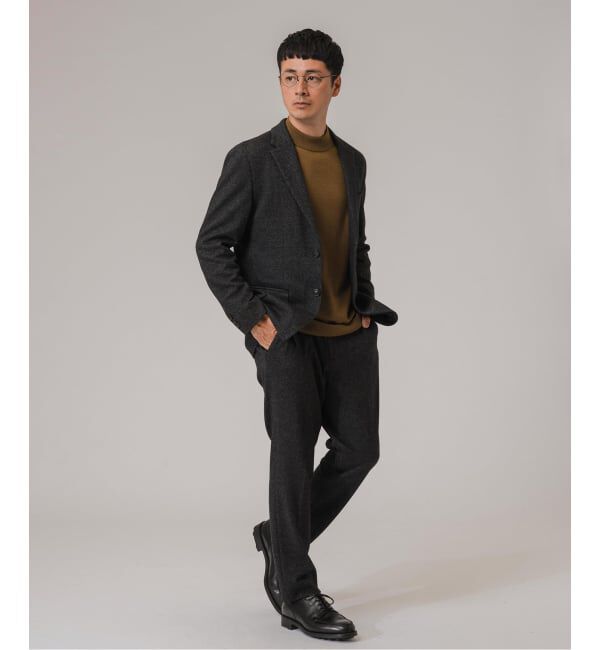 EDIFICE「コットン/ウール ジャージー イージースラックス【セットアップ着用可】」|スラックス|