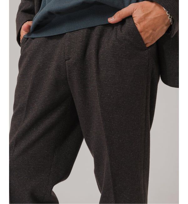 EDIFICE「コットン/ウール ジャージー イージースラックス【セットアップ着用可】」|スラックス|