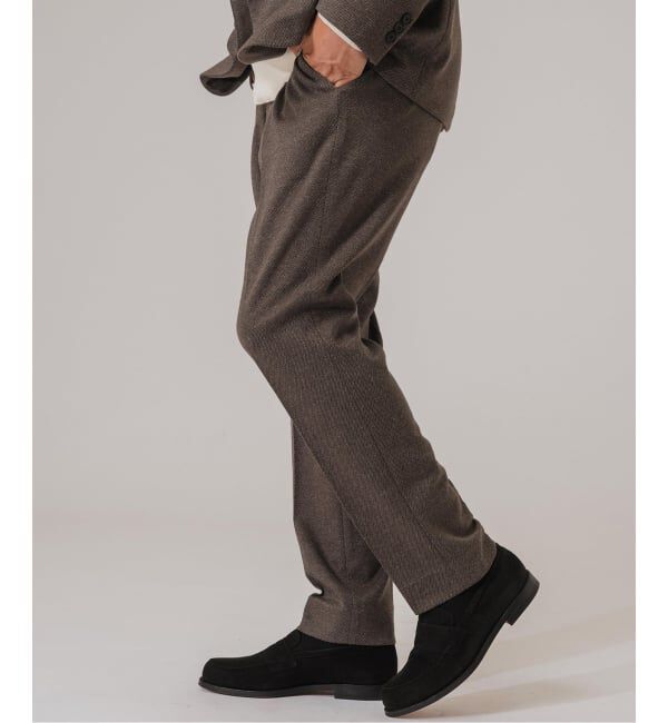 EDIFICE「コットン/ウール ジャージー イージースラックス【セットアップ着用可】」|スラックス|